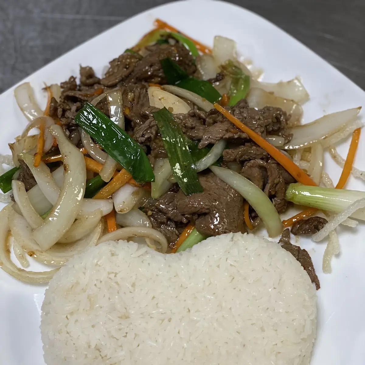 Mongolian Beef & Steam Rice
