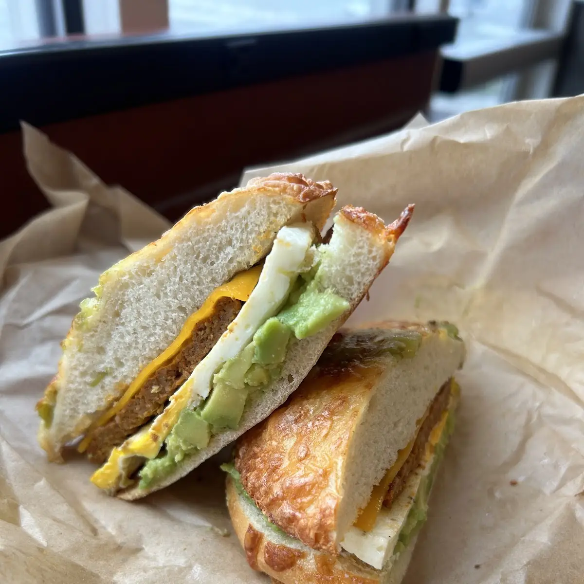 Bacon Avocado & Tomato Egg White Sandwich