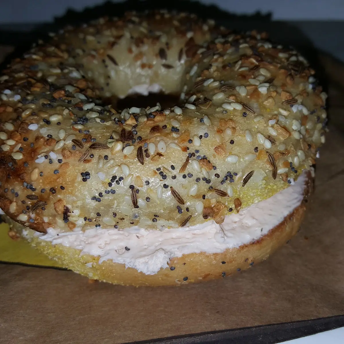 Everything Bagel with Salmon Shmear