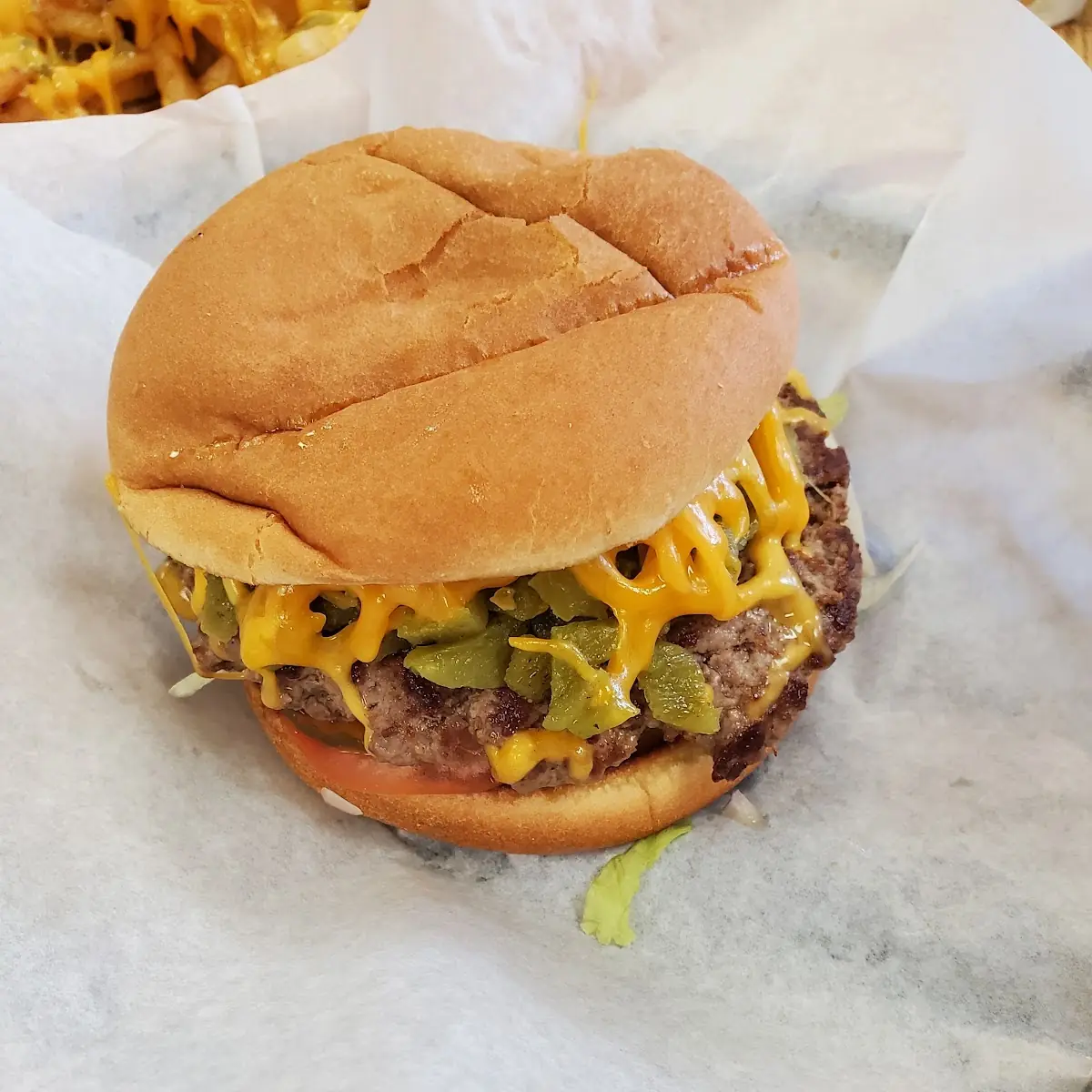 Green Chile Burger