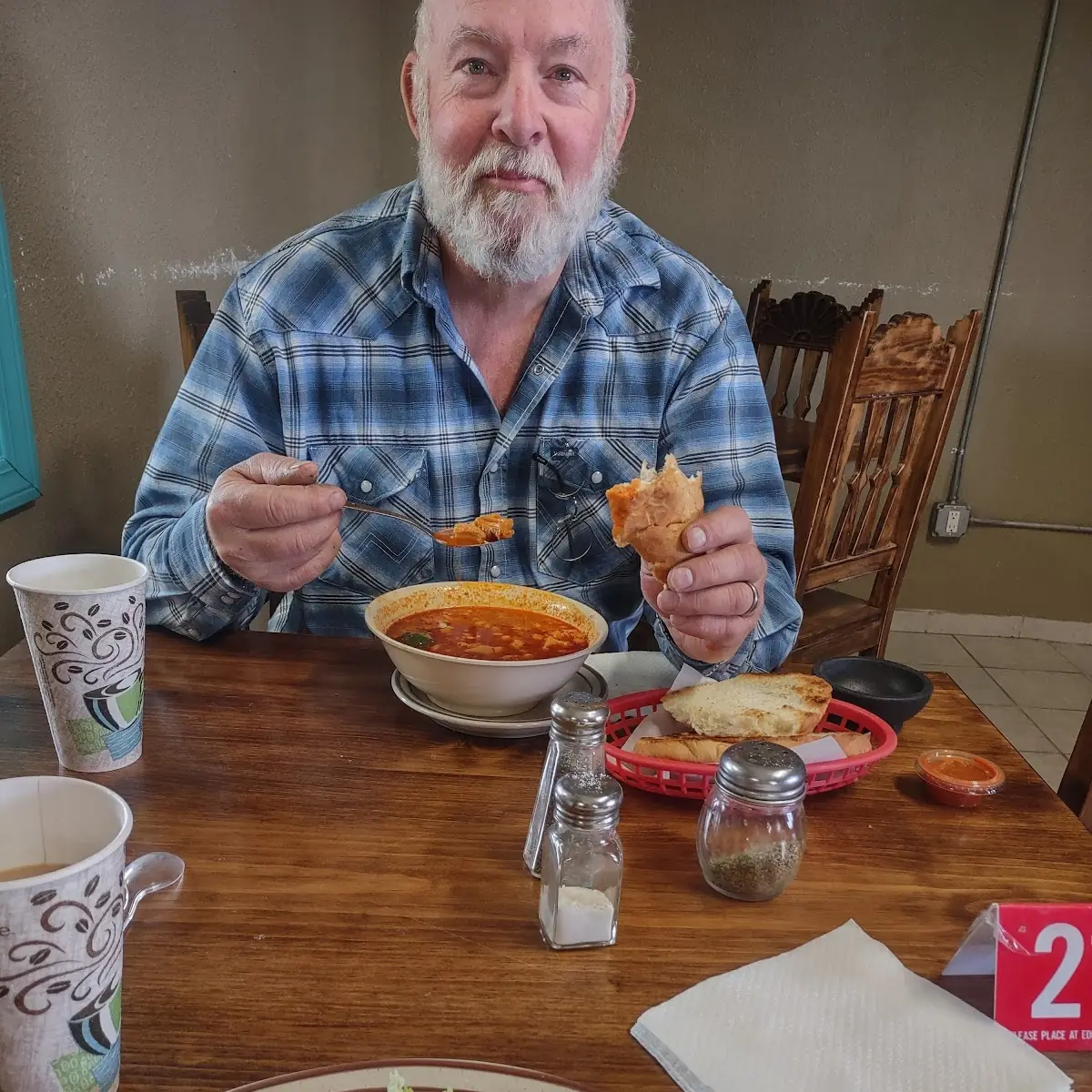 His Happy Place Menudo Soup