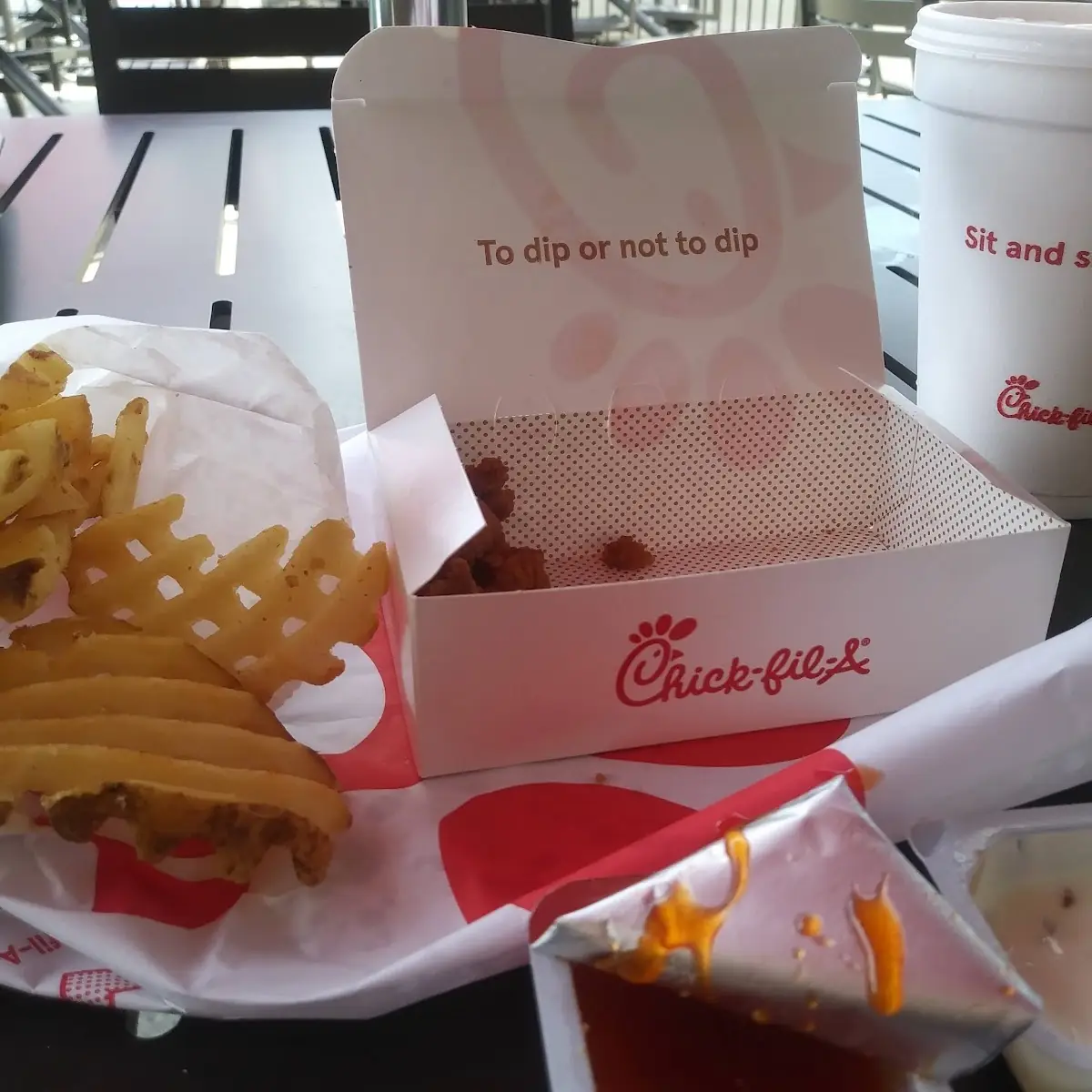 Chicken Nuggets and Waffle Fries