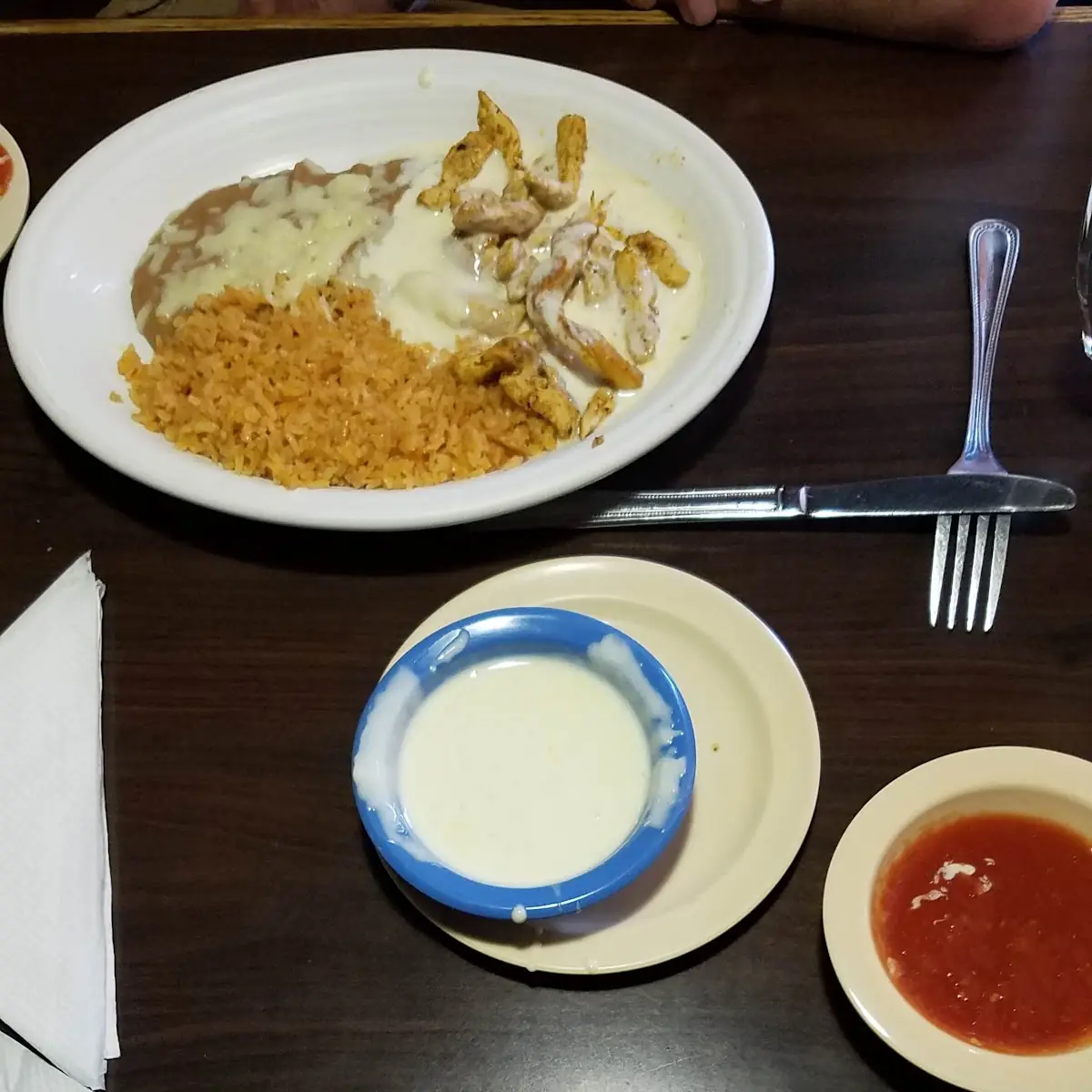 Cheese Enchilada Rice and Beans