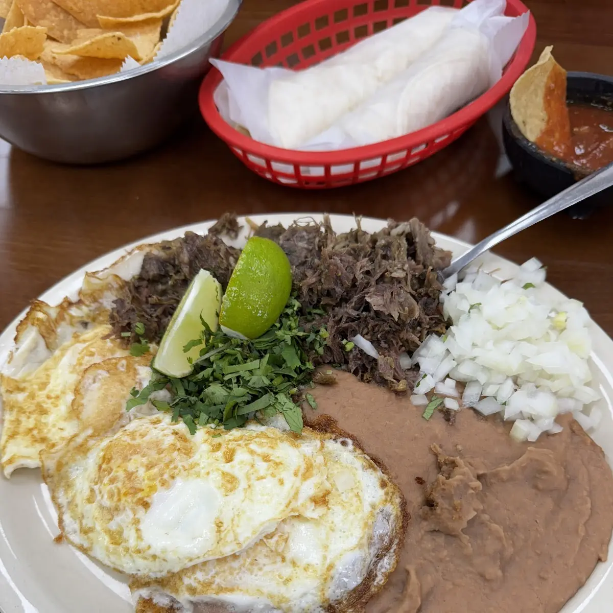 Barbacoa Breakfast Plate