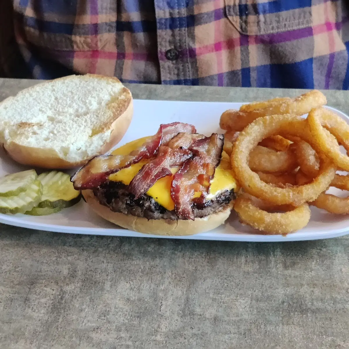 Bison Bacon Cheese Burger
