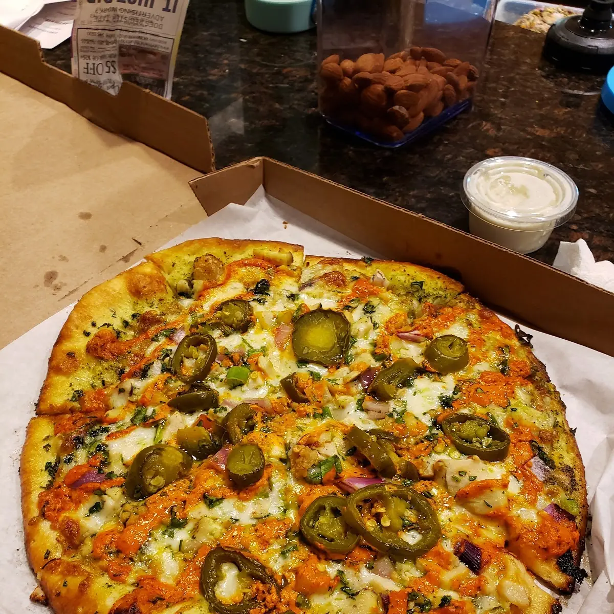 Tandoori Chicken Pizza Add Jalapenos