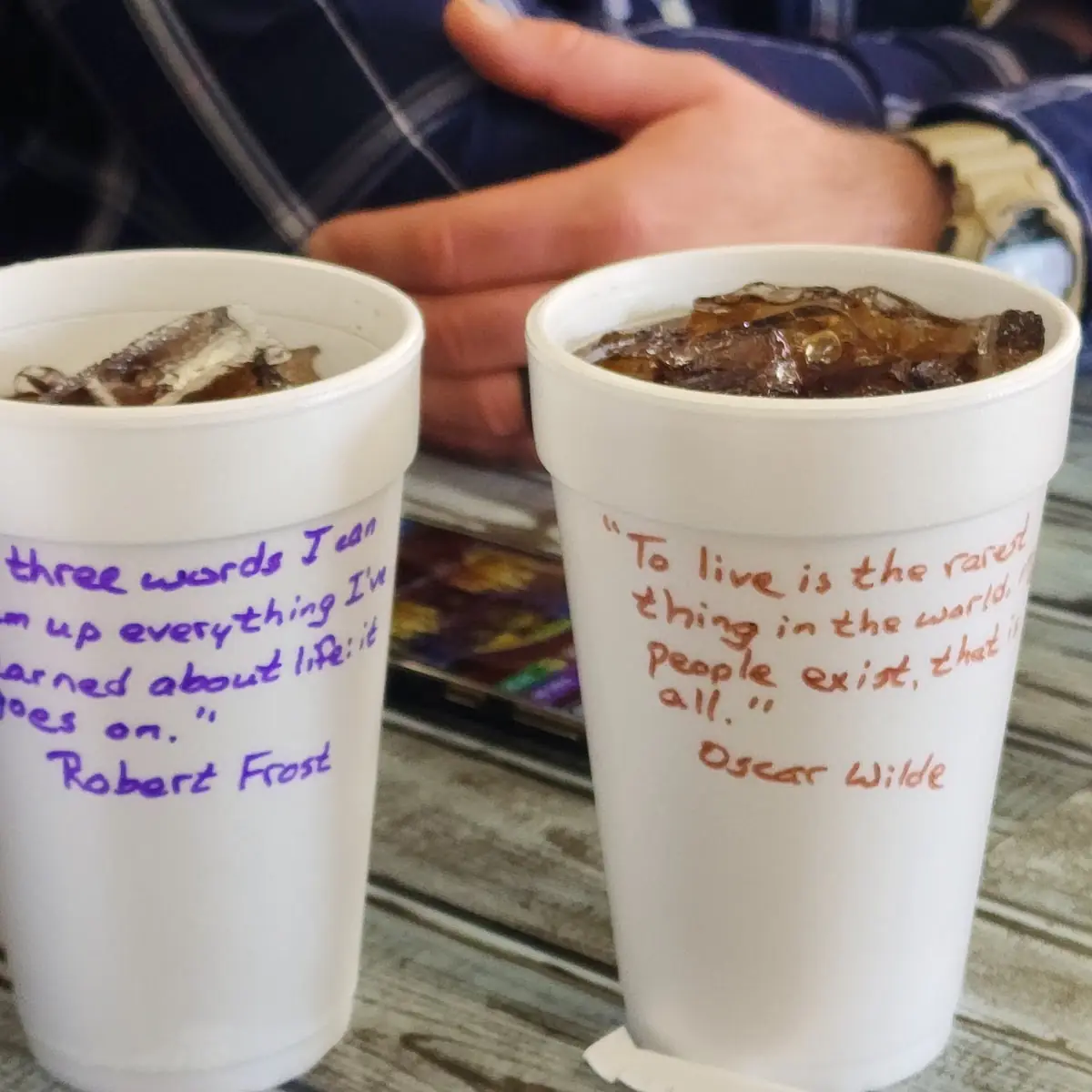 Coke and Unsweetened Iced Tea