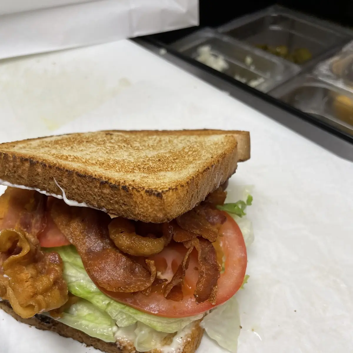 B L T Mayo Bacon Lettuce & Tomatoes