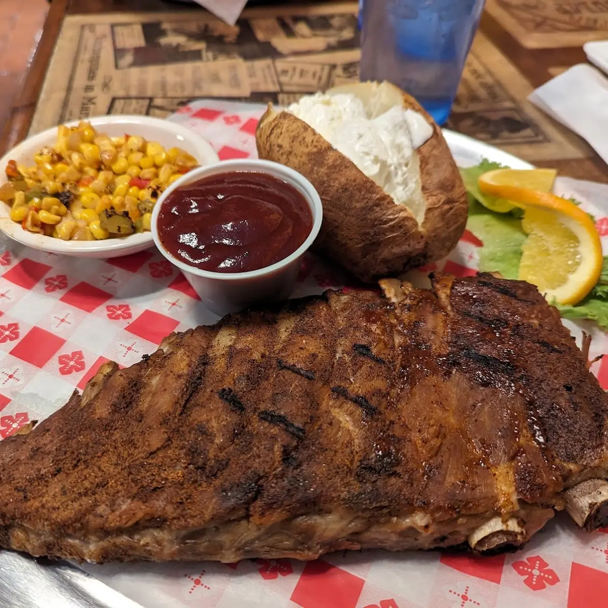 BBQ Chicken and Pork Ribs