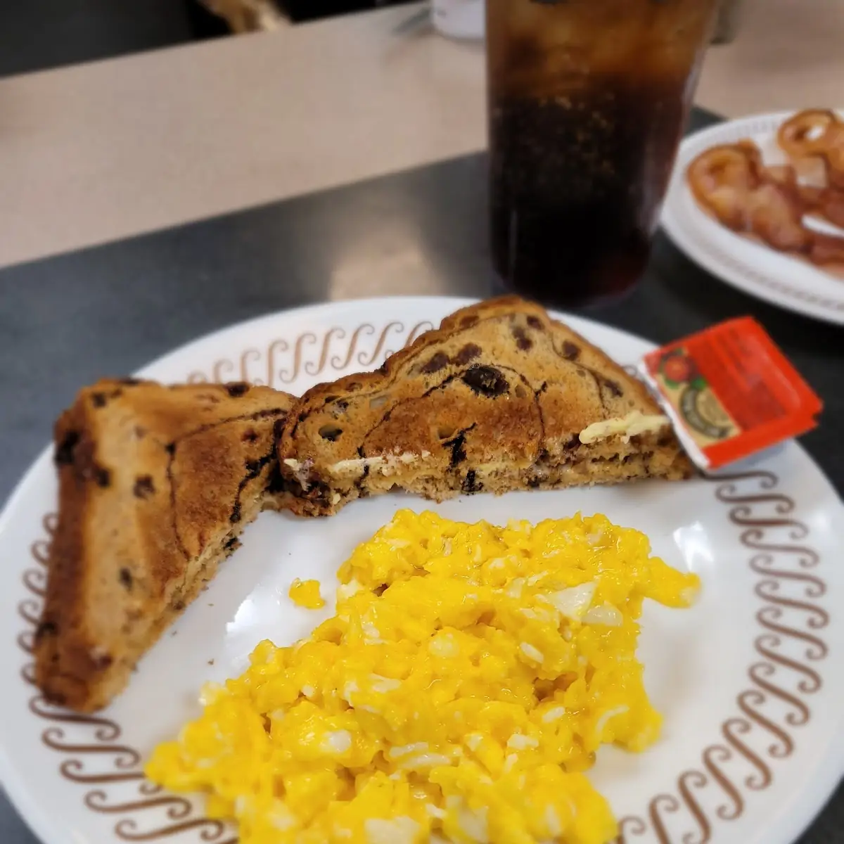 Scrabbled Eggs and Raisin Toast
