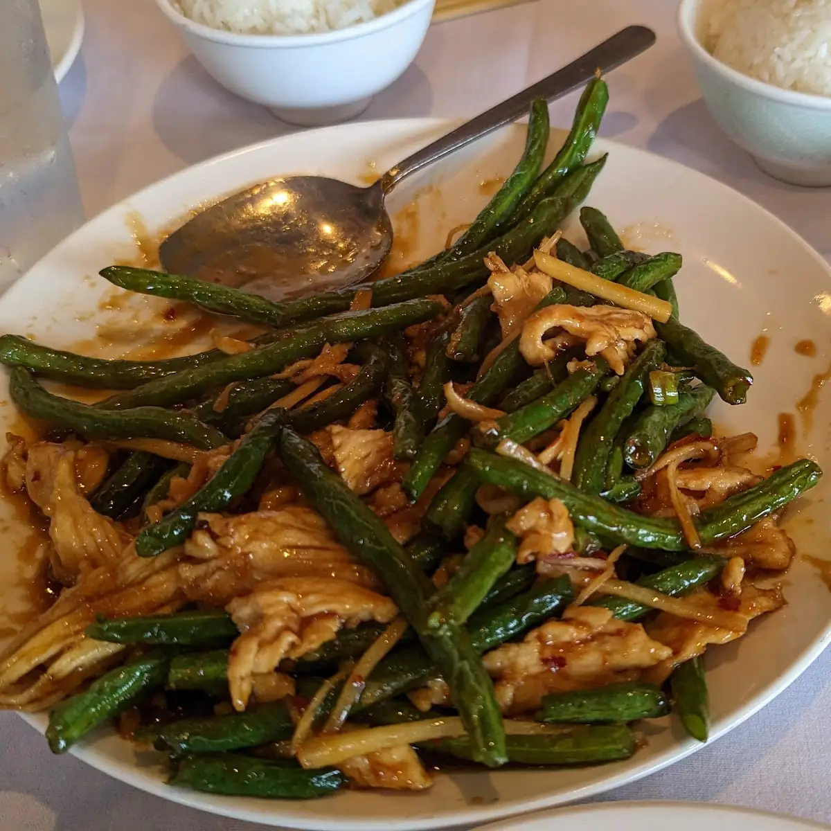 Ginger Chicken with String Beans