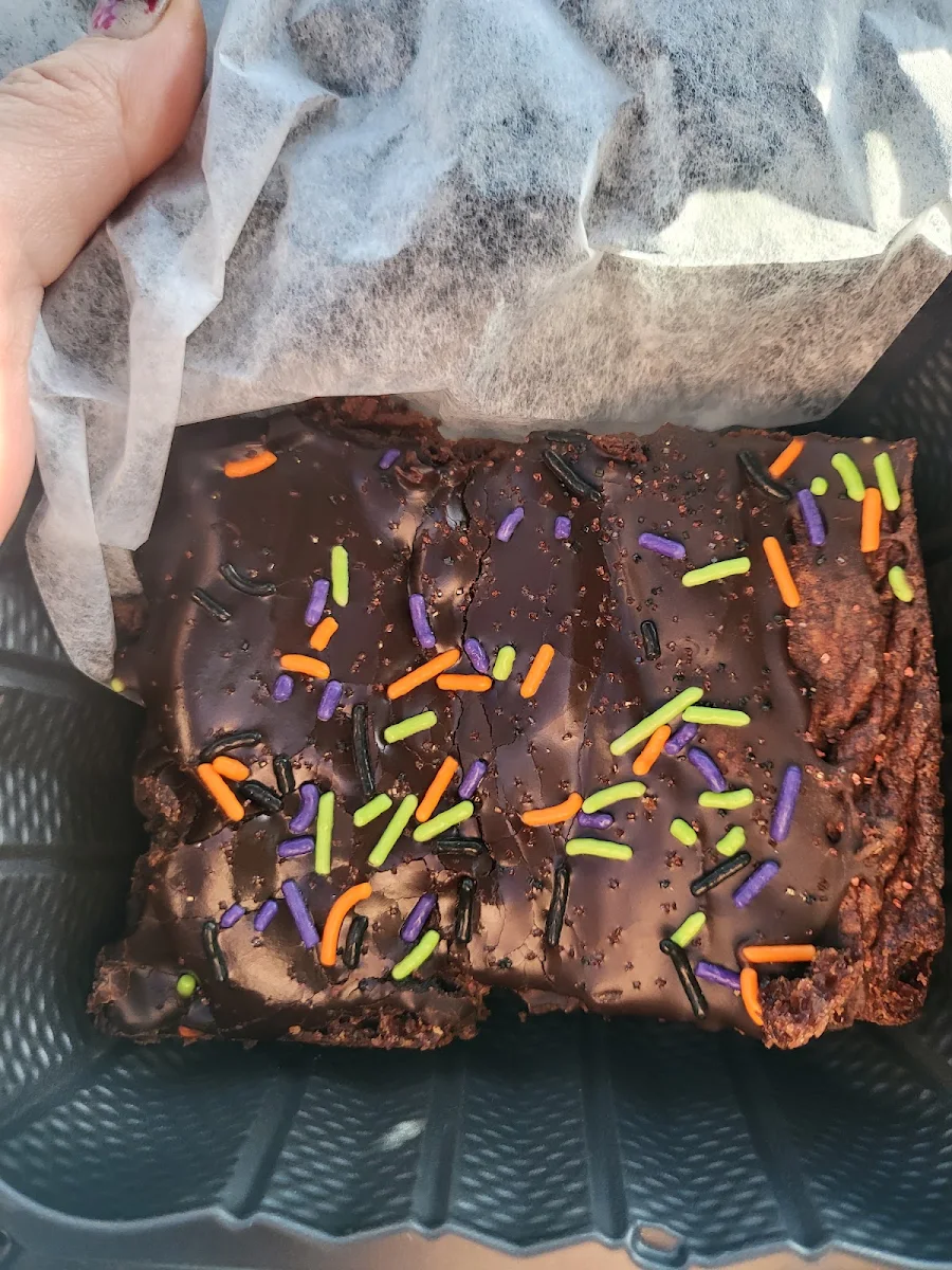 Spooky Fudge Brownie Vegan