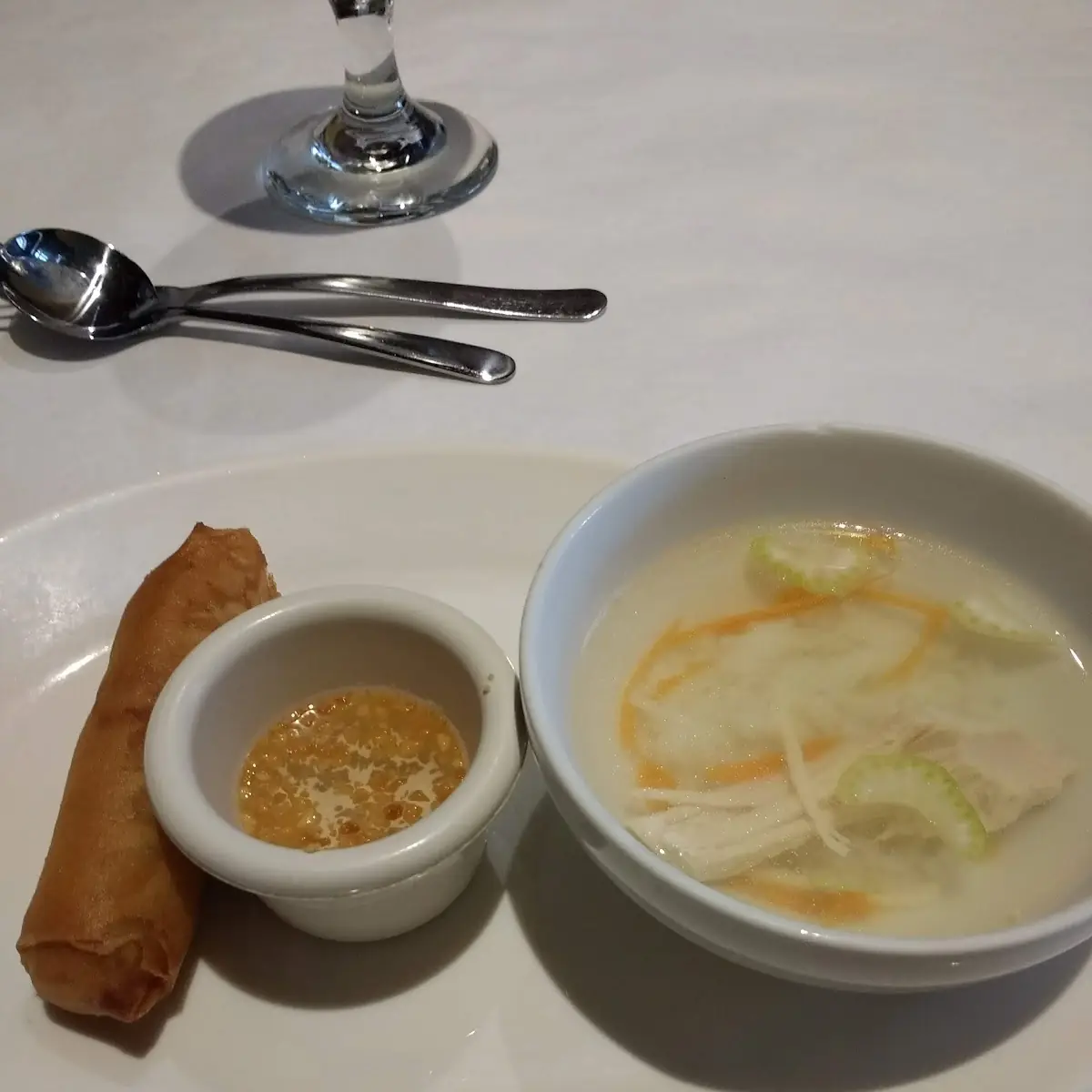 Soup and Spring Roll