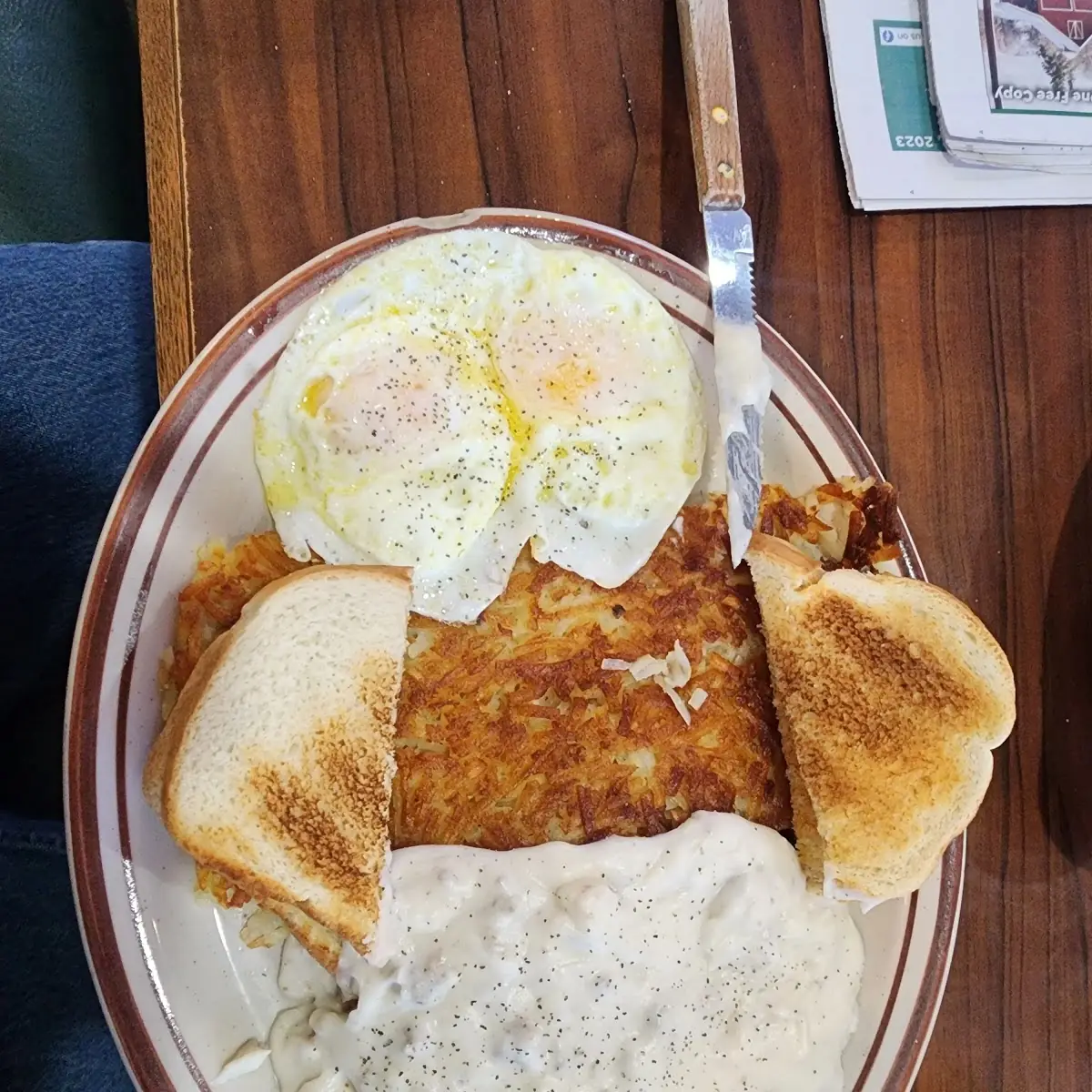 Chicken Fried Steak Eggs over Easy with Hashbrowns
