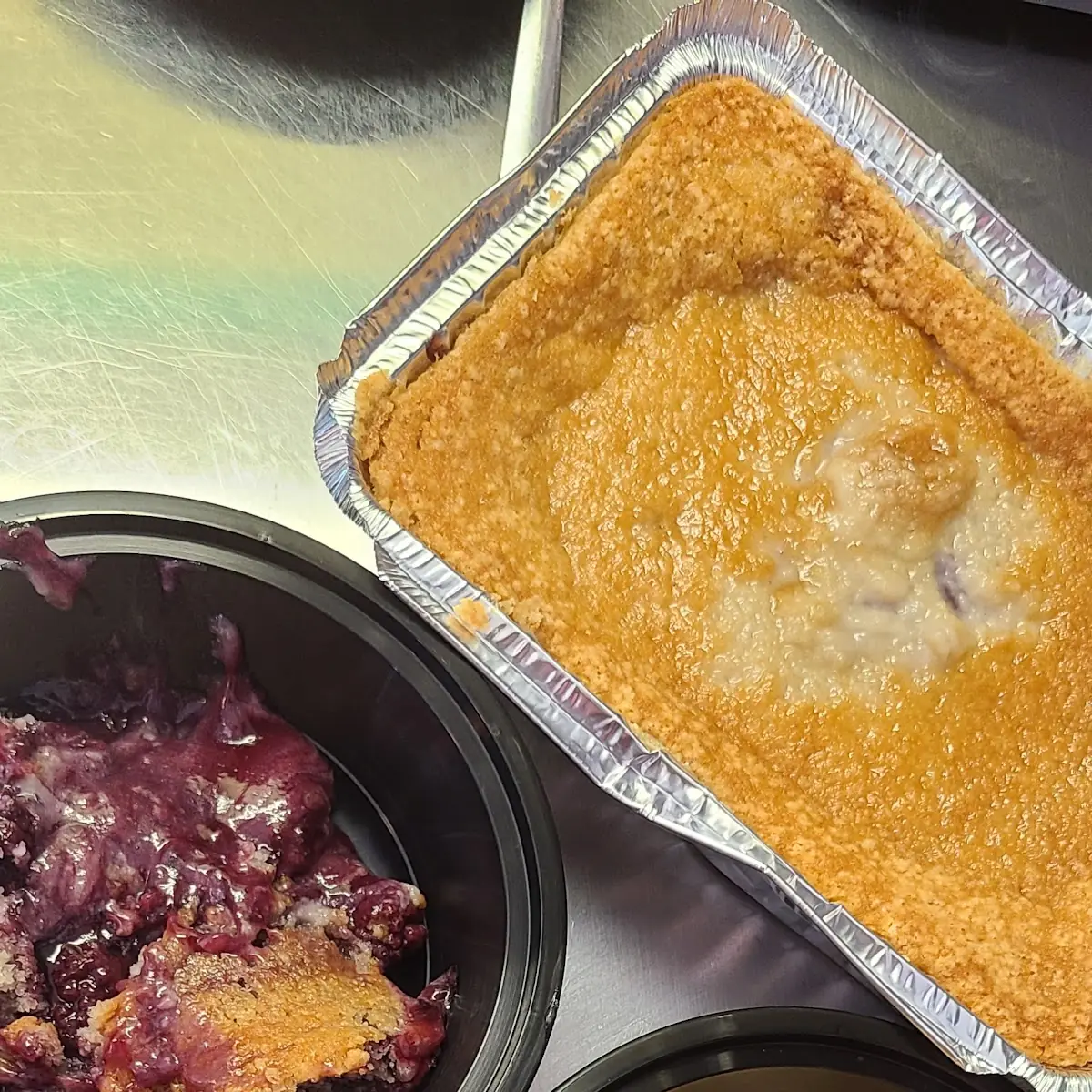 Blackberry and Peach Cobbler
