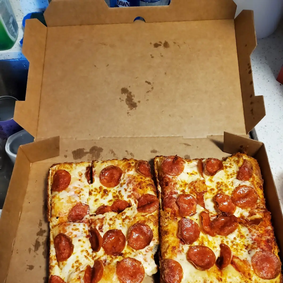 Detroit Pepperoni Pizza