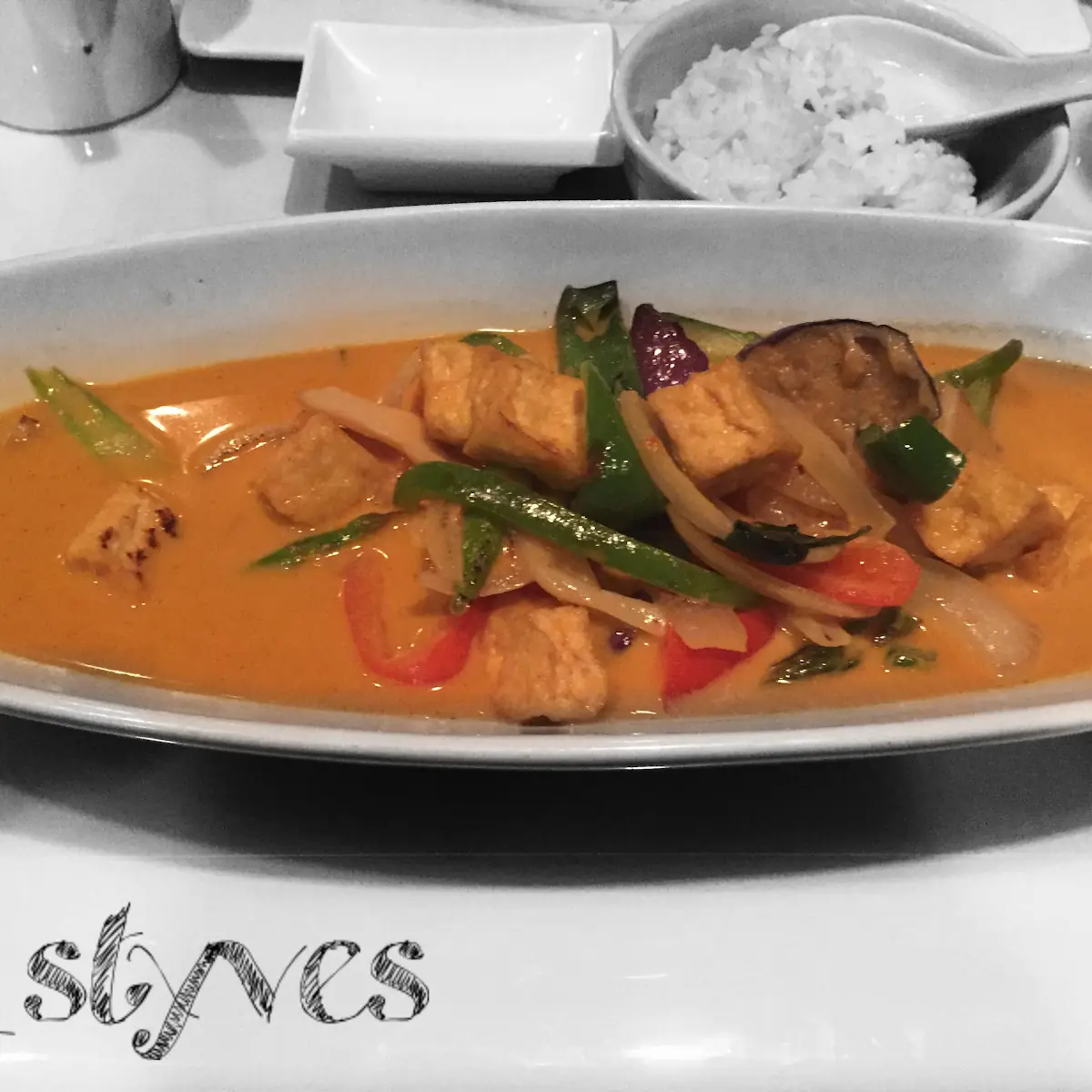 Red Curry Tofu Plate