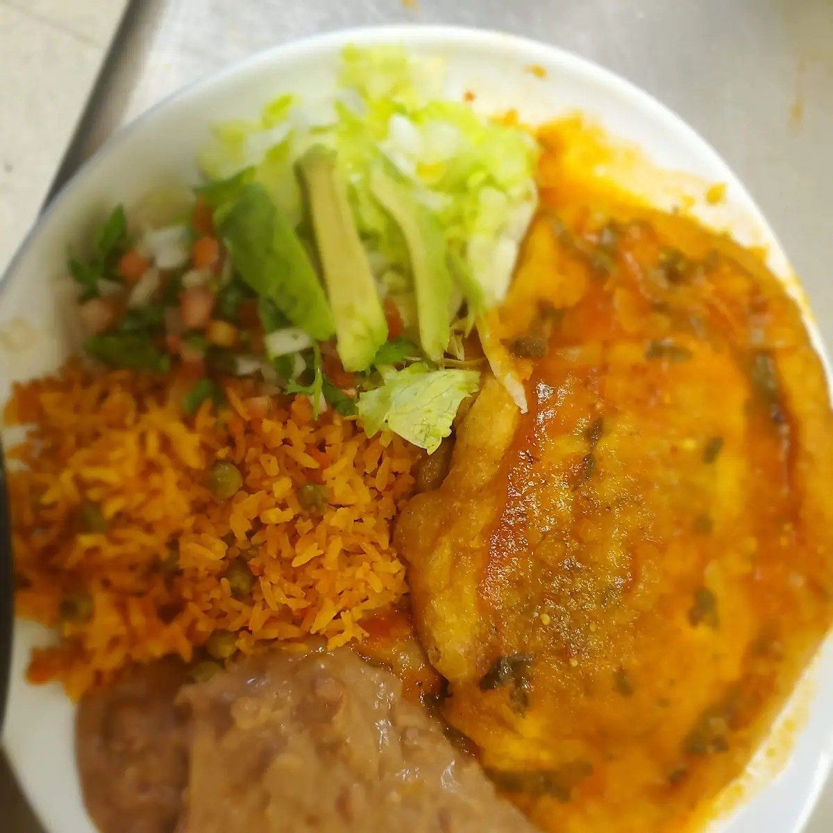 Chile Relleno Con Salsa Ranchera