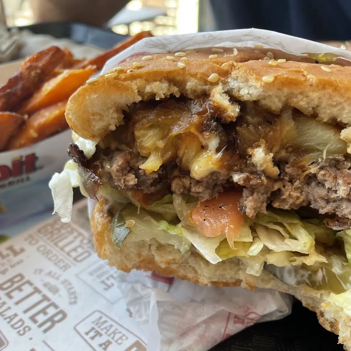 Double with Grilled Onions