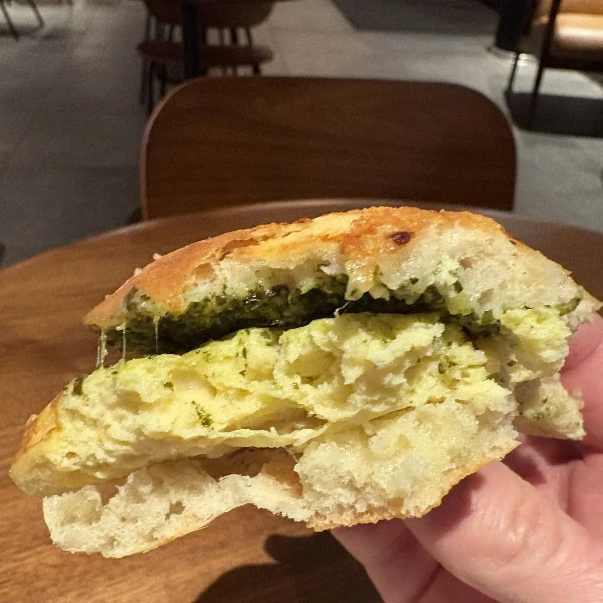 Egg Pesto & Mozzarella Sandwich
