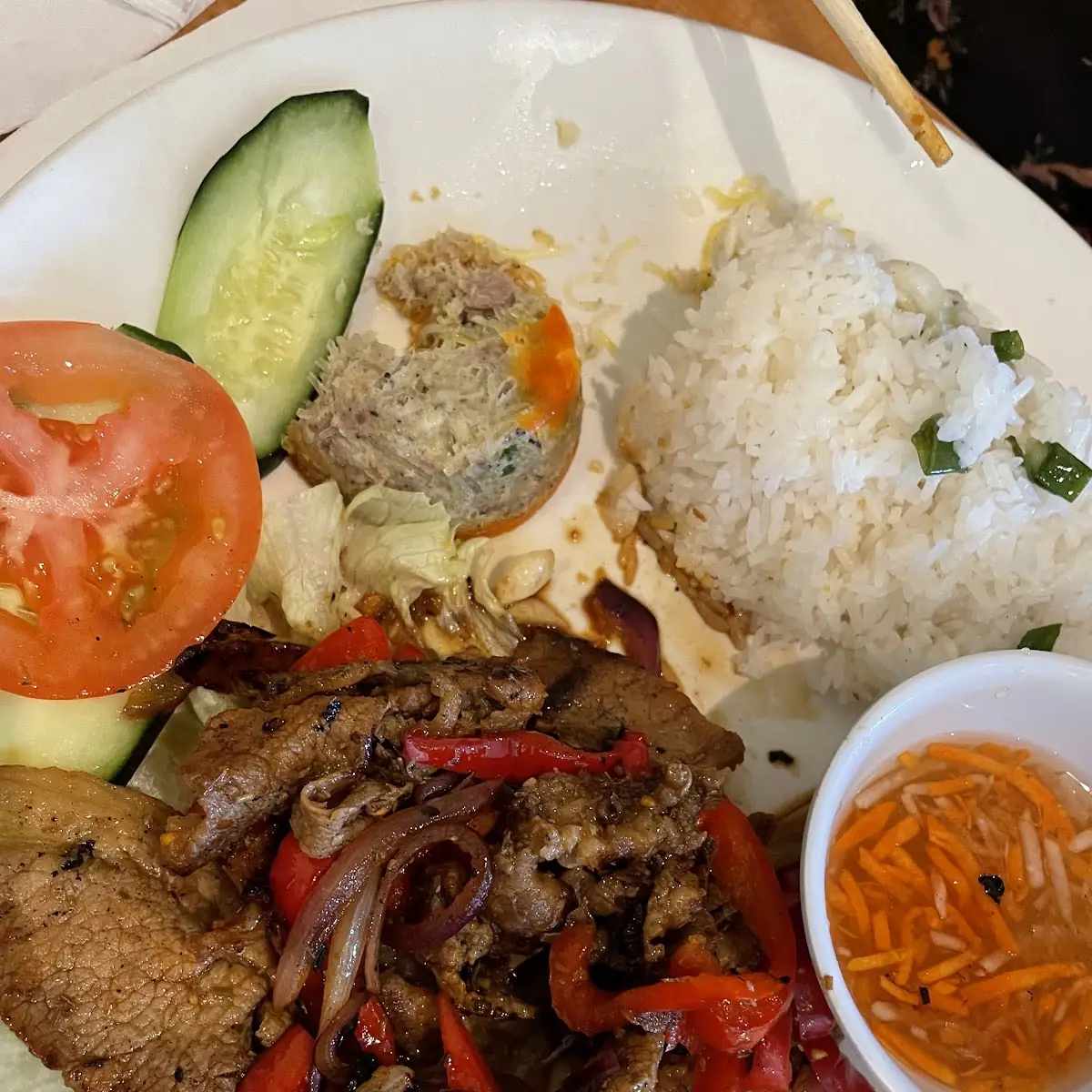 Rice with BBQ Pork