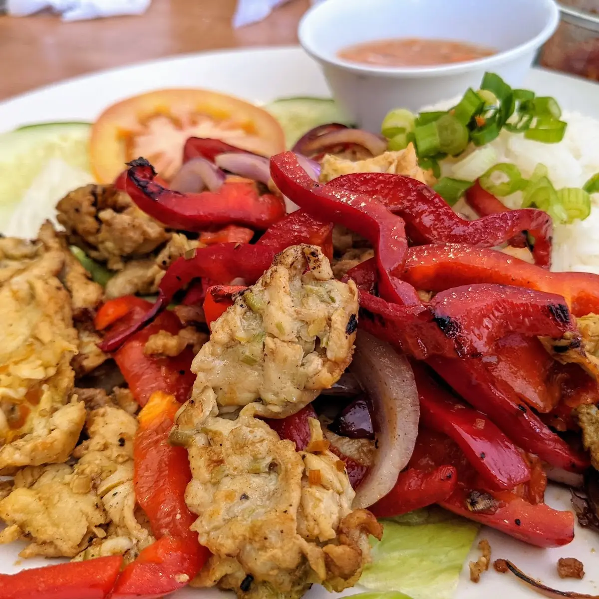 Steamed Rice with Chicken Com GA