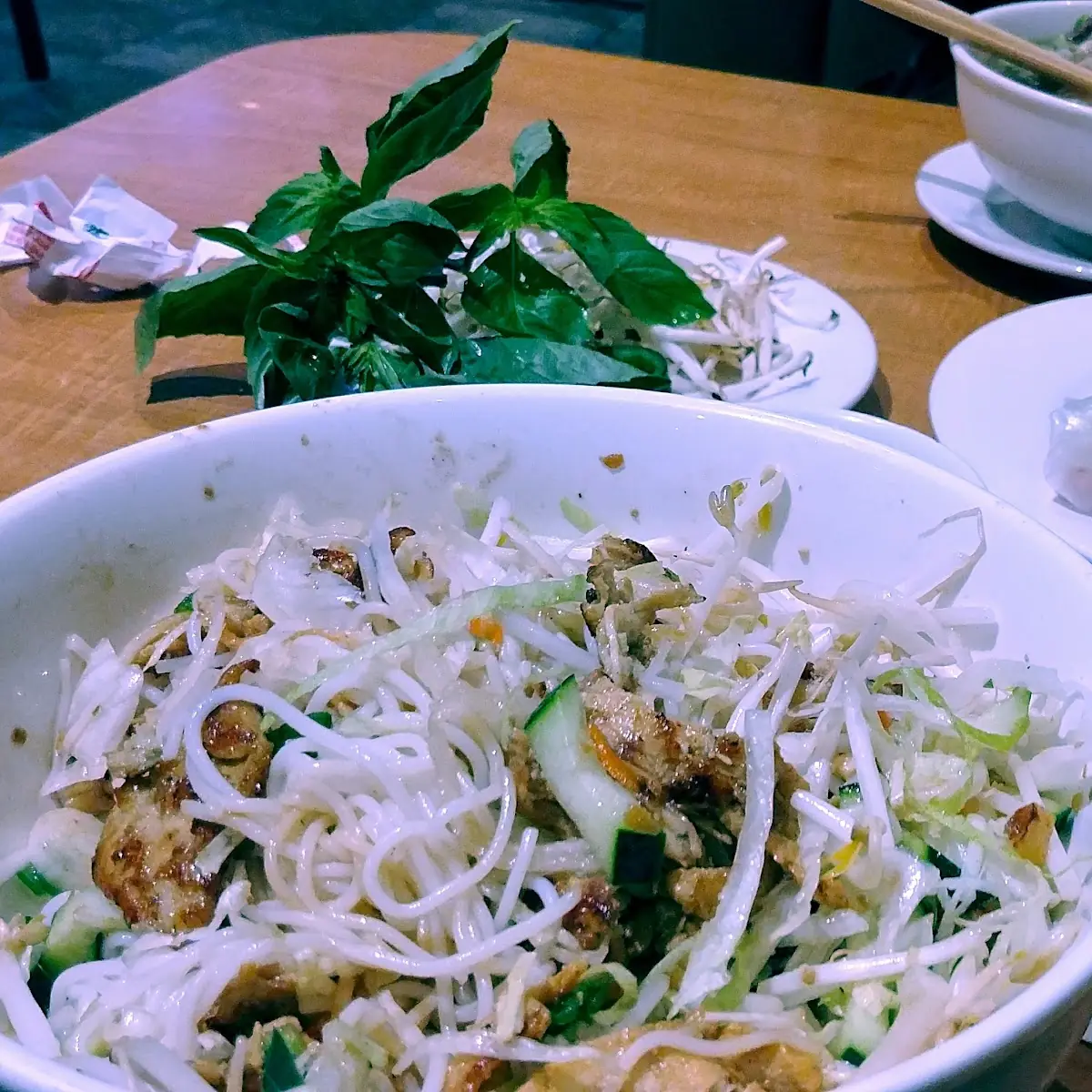 Vermicelli and Spring Rolls