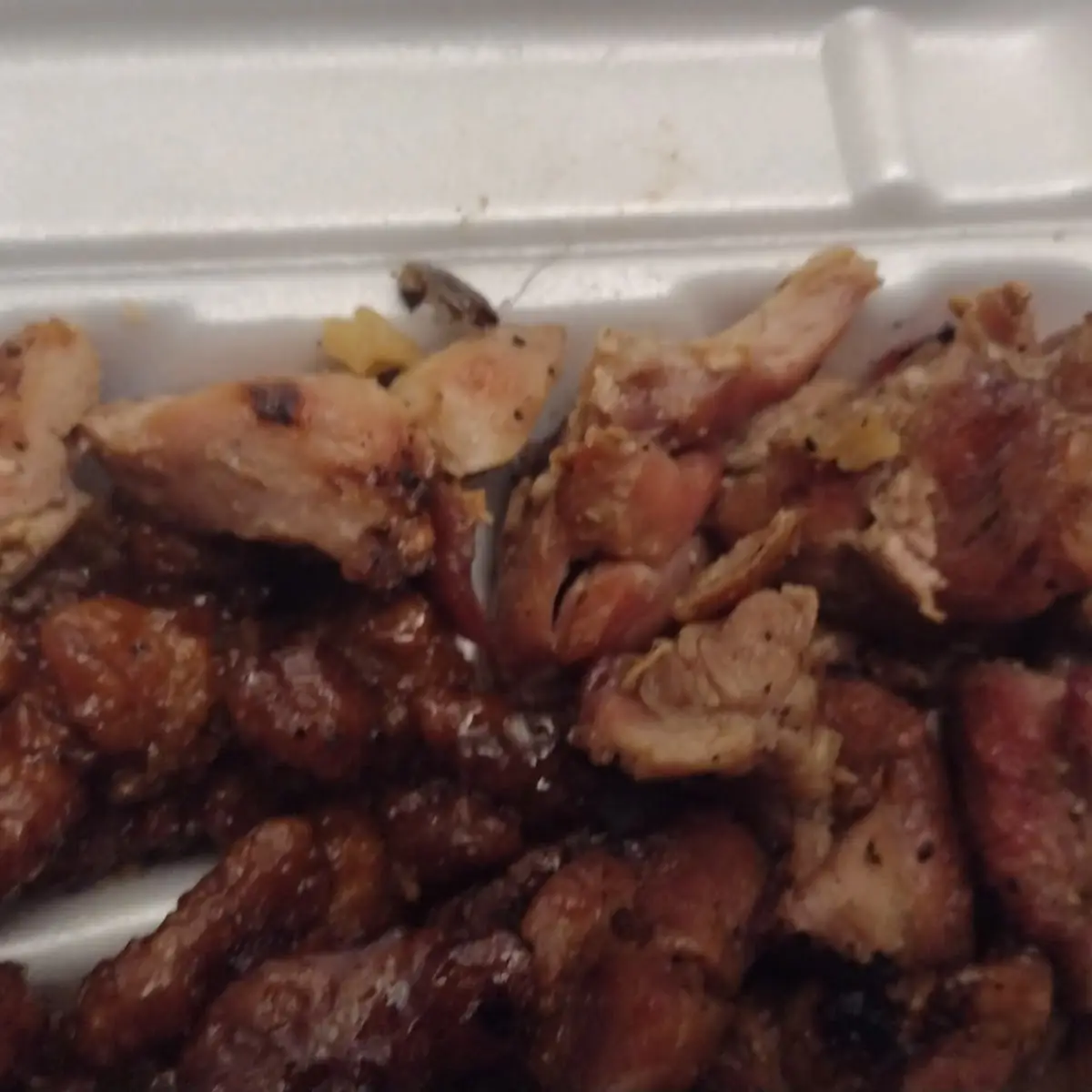 Orange Chicken and Bourbon Chicken with Bugs in It