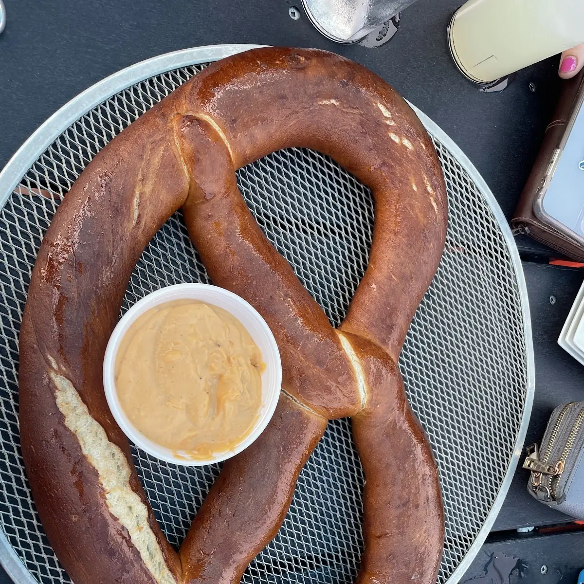 Bavarian Soft Pretzel with Beer Cheese