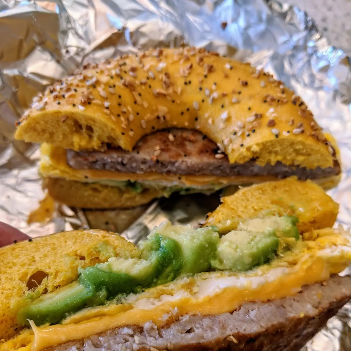 Sausage Egg Cheese Bagels