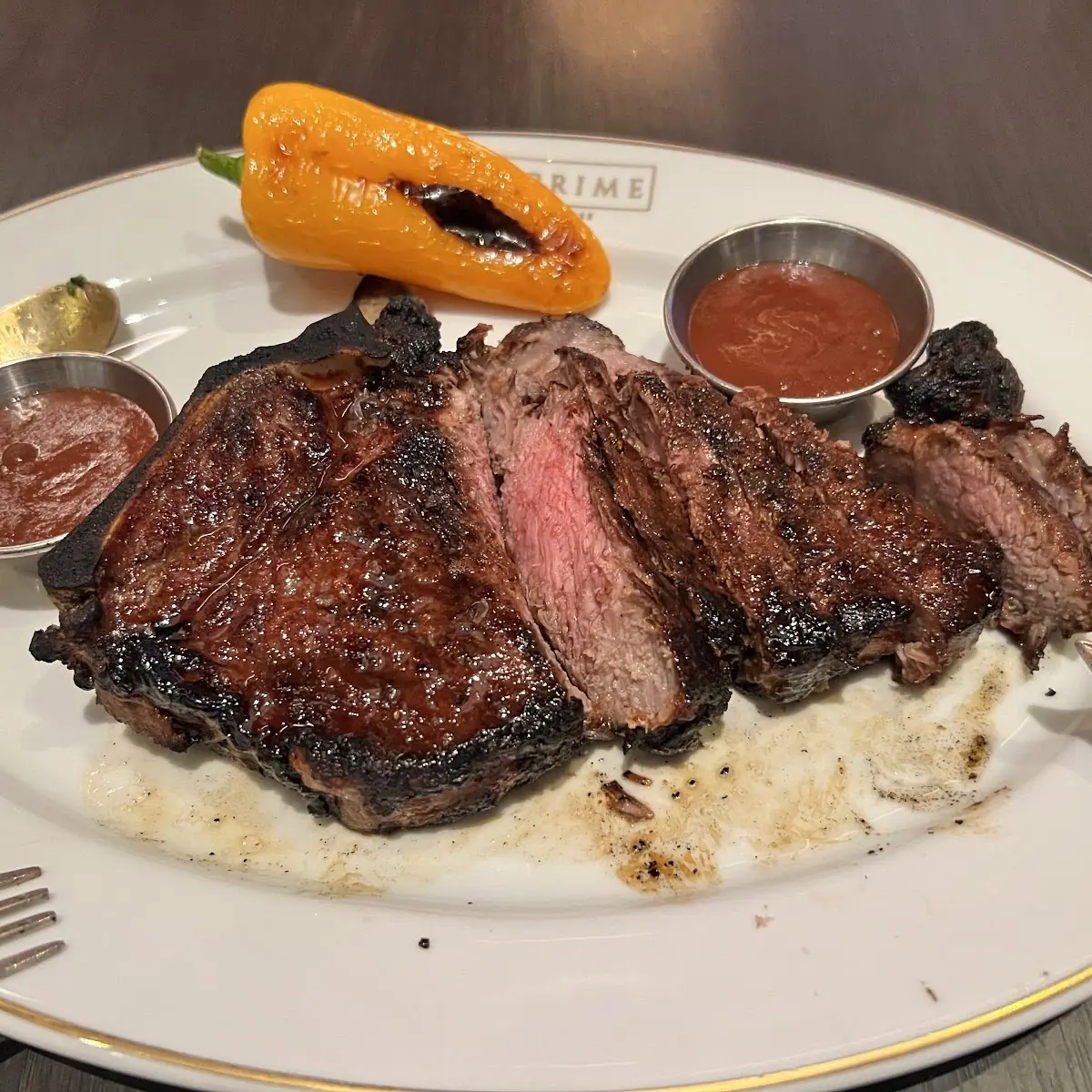 Bone in NY Strip Steak