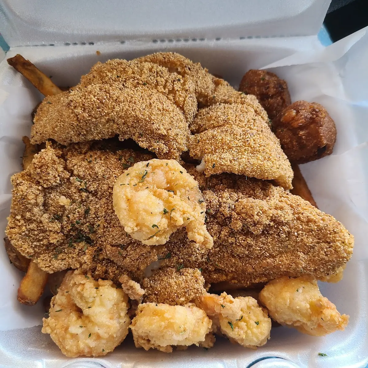 Lemon Pepper 2 PC Catfish with Fries