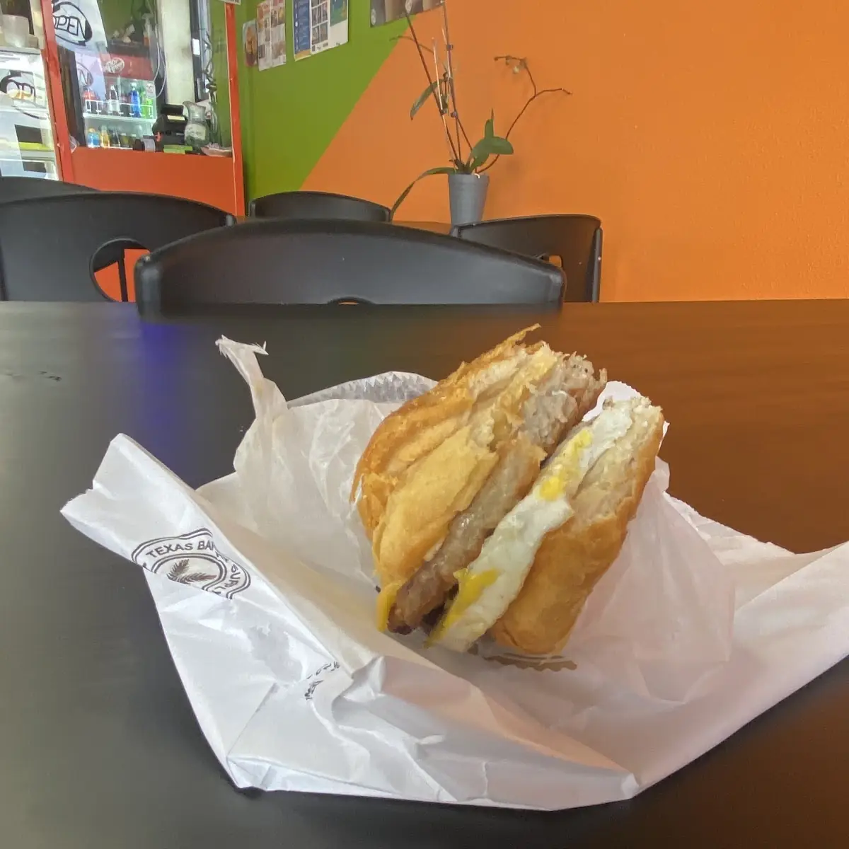 Sausage Egg and Cheese Biscuit Sandwich