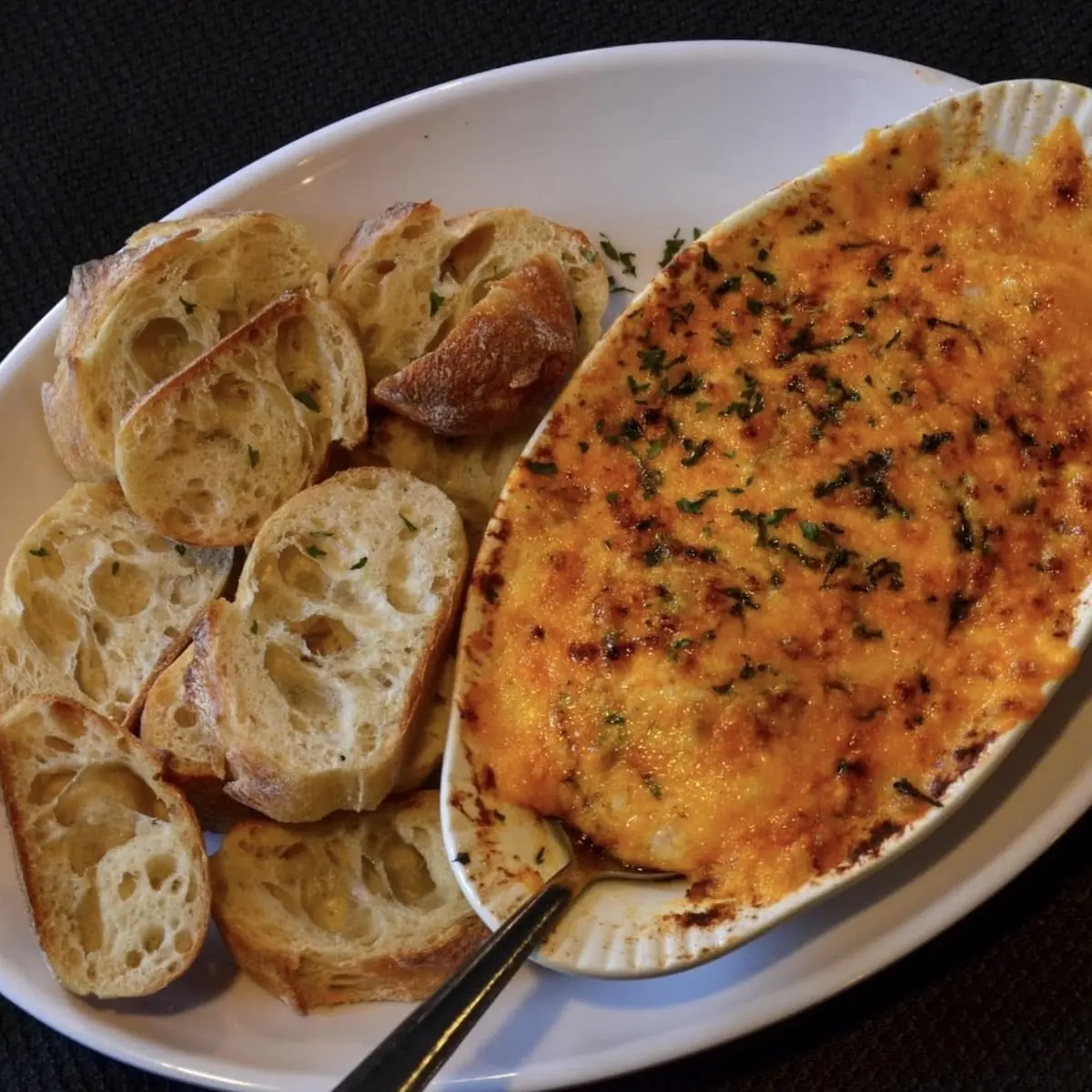 Crab Dip w Baguette