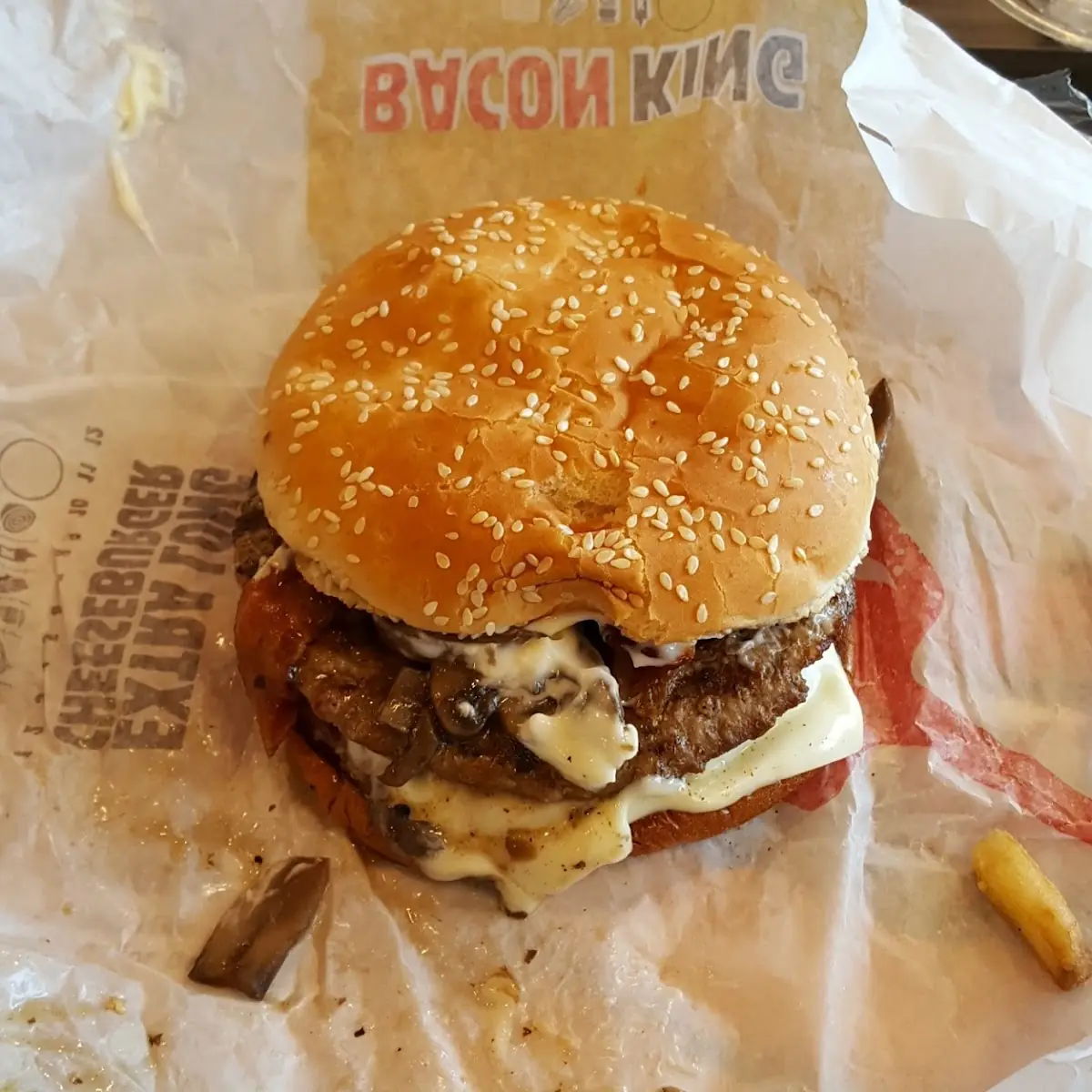 Mushroom Swiss Burger