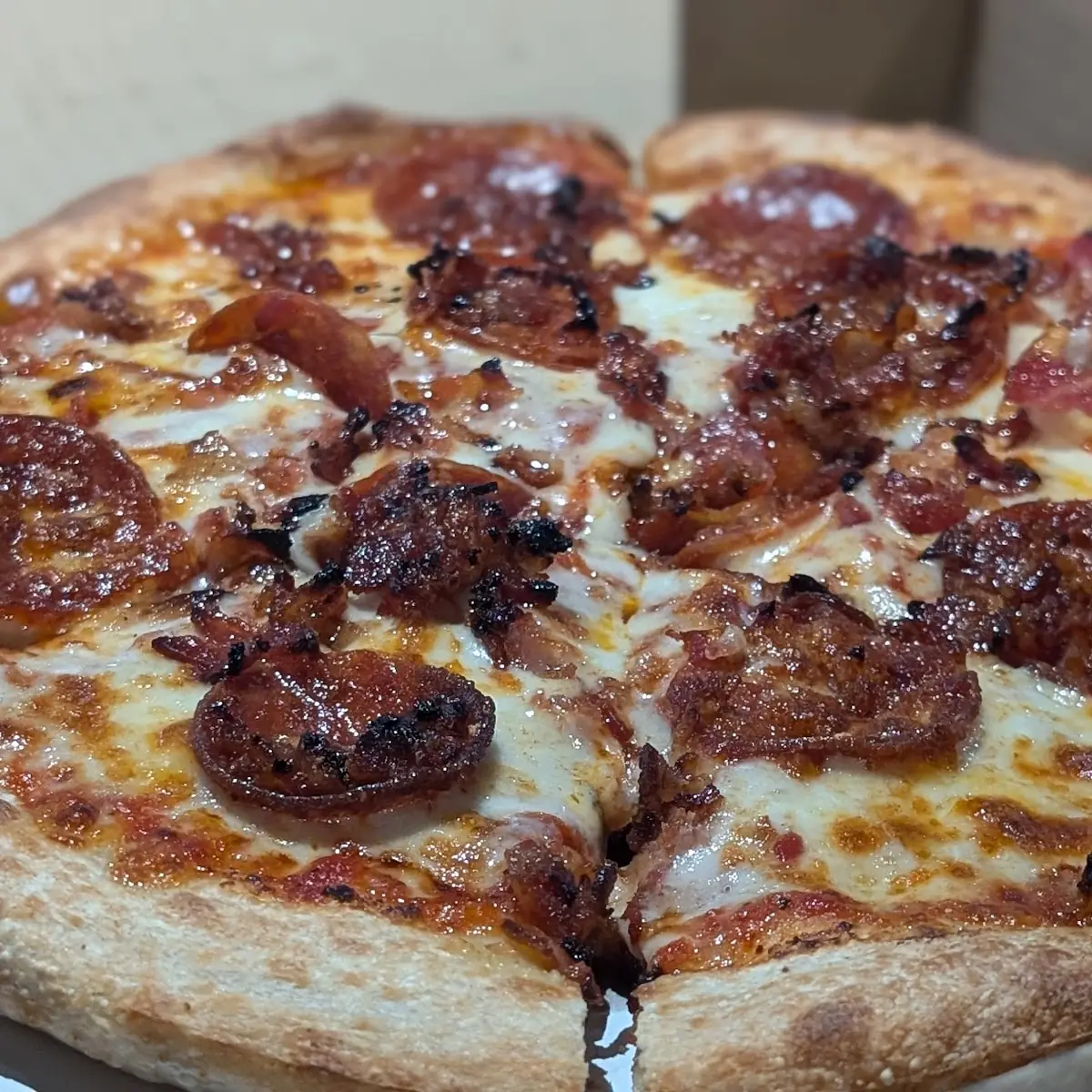 Pepperoni and Bacon Pizza