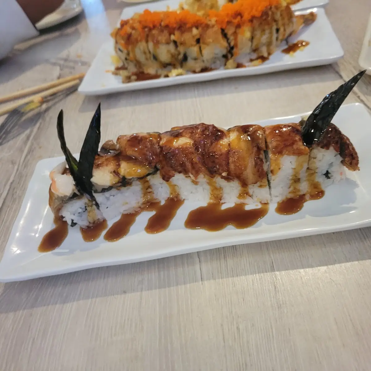 Dragon Roll and Ginger