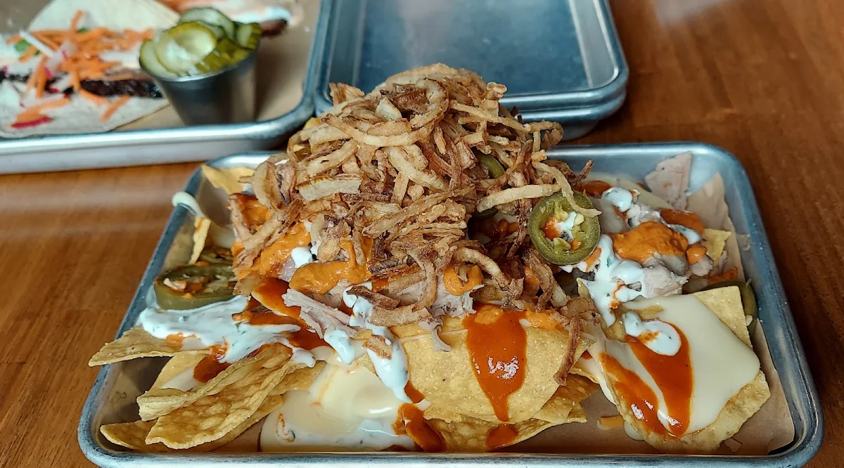 Mile High Pork Nachos
