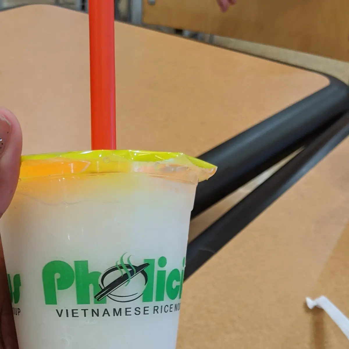 Lychee Boba Smoothie with Dragon Fruit