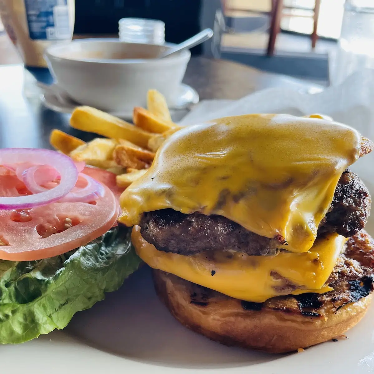 Iron Horse Double Cheeseburger