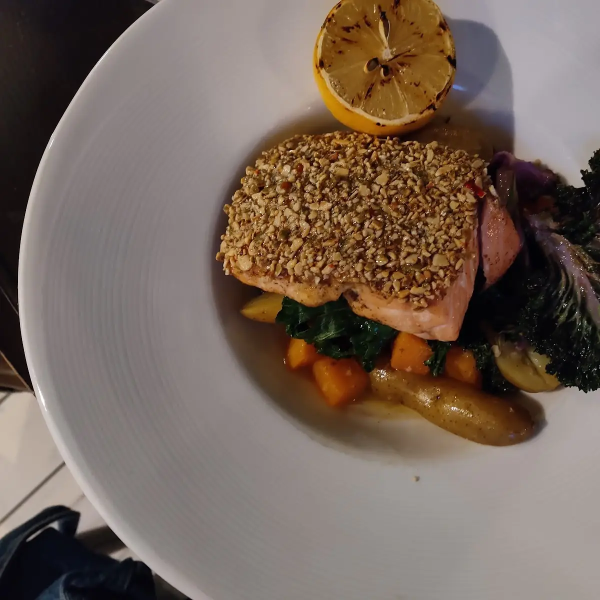 Pepita Crusted Salmon
