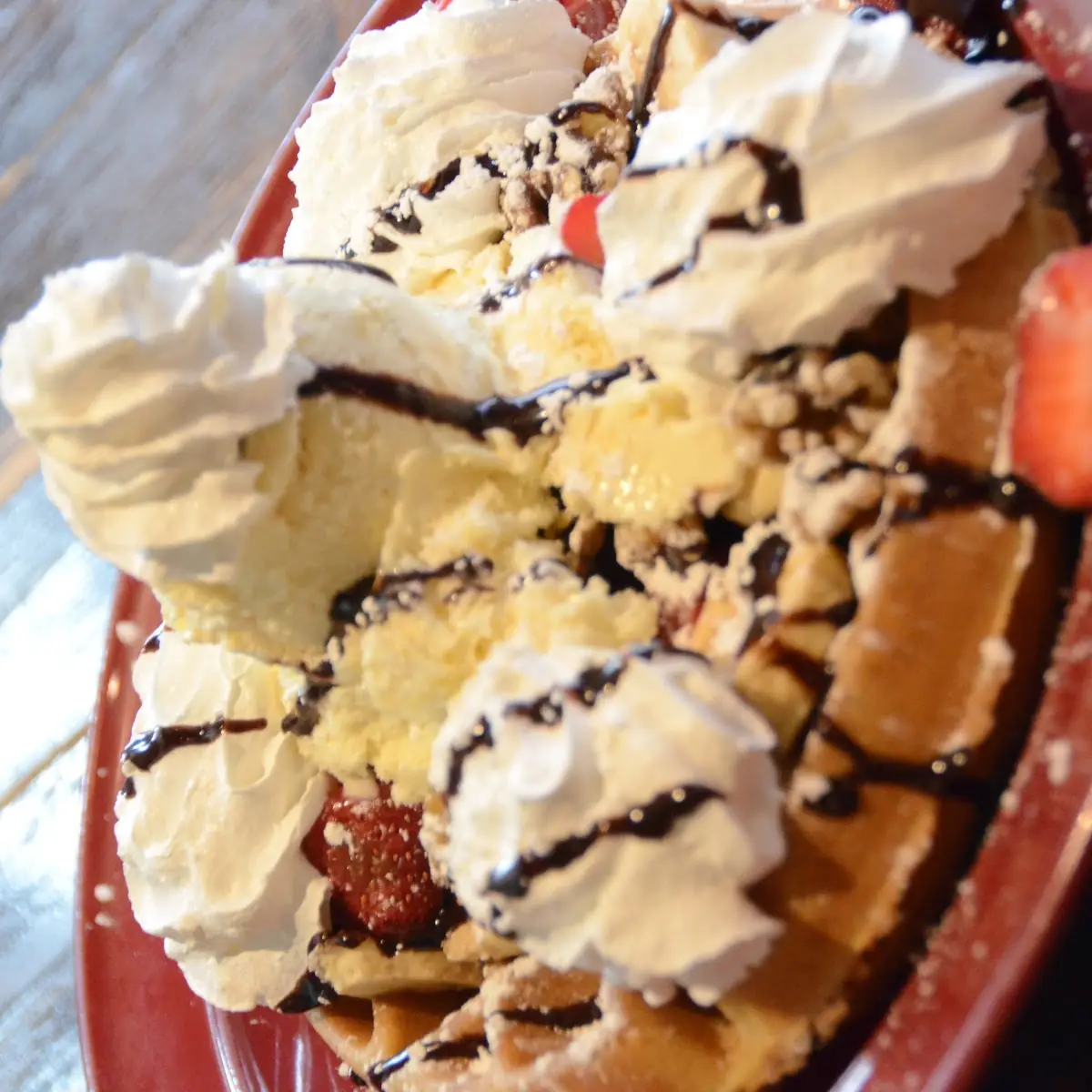 Banana Split Waffle