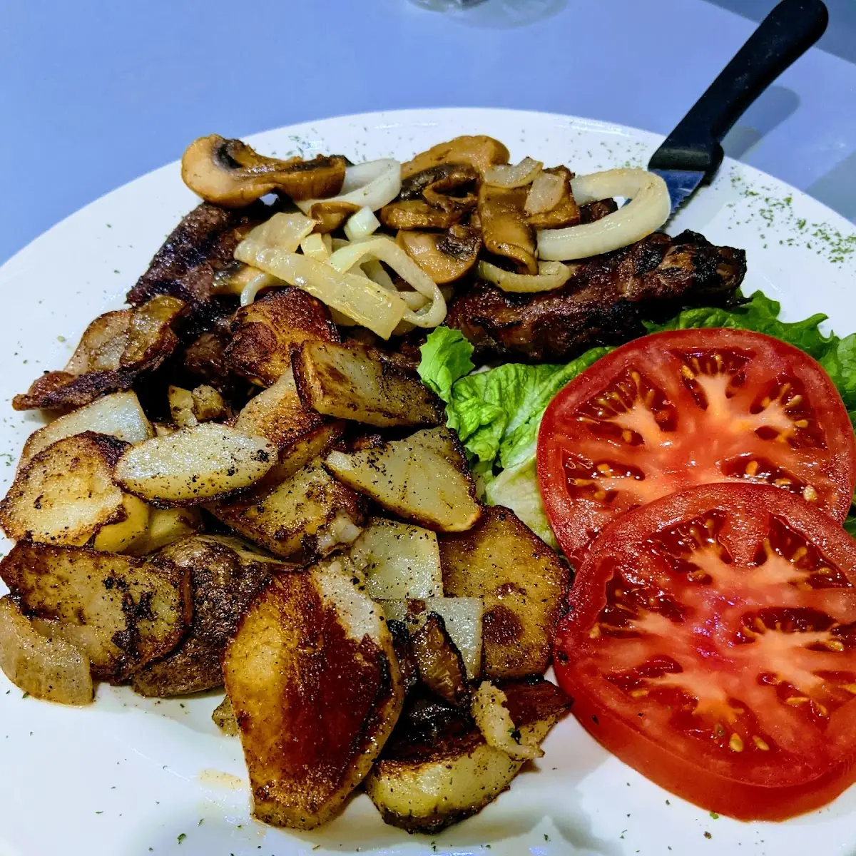 Open Face Steak Sandwich
