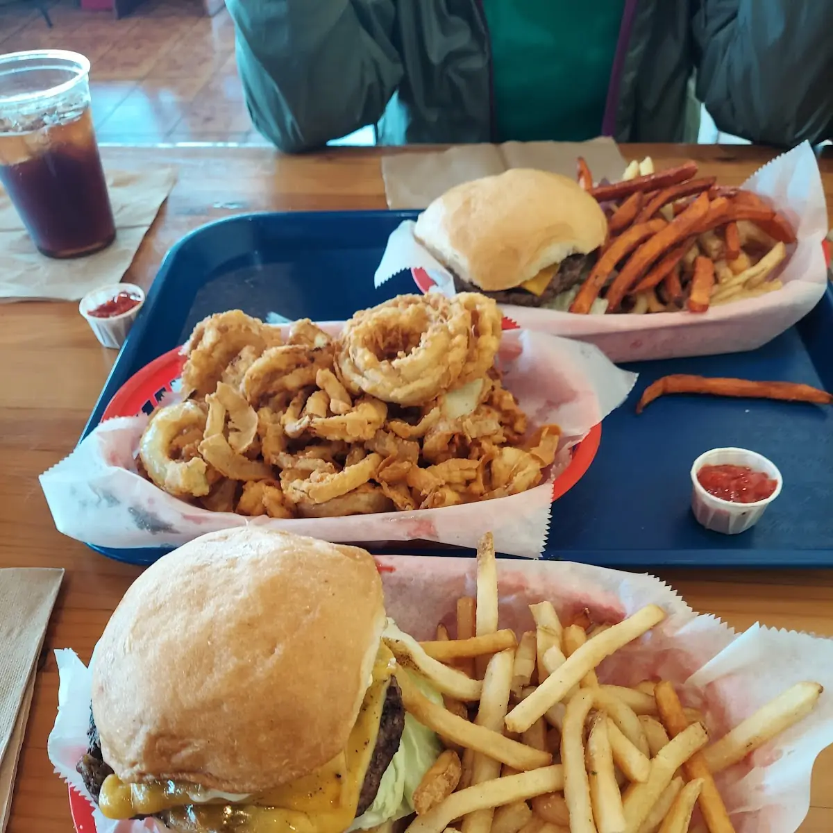 Double Cheeseburger Combo with Onions Rings