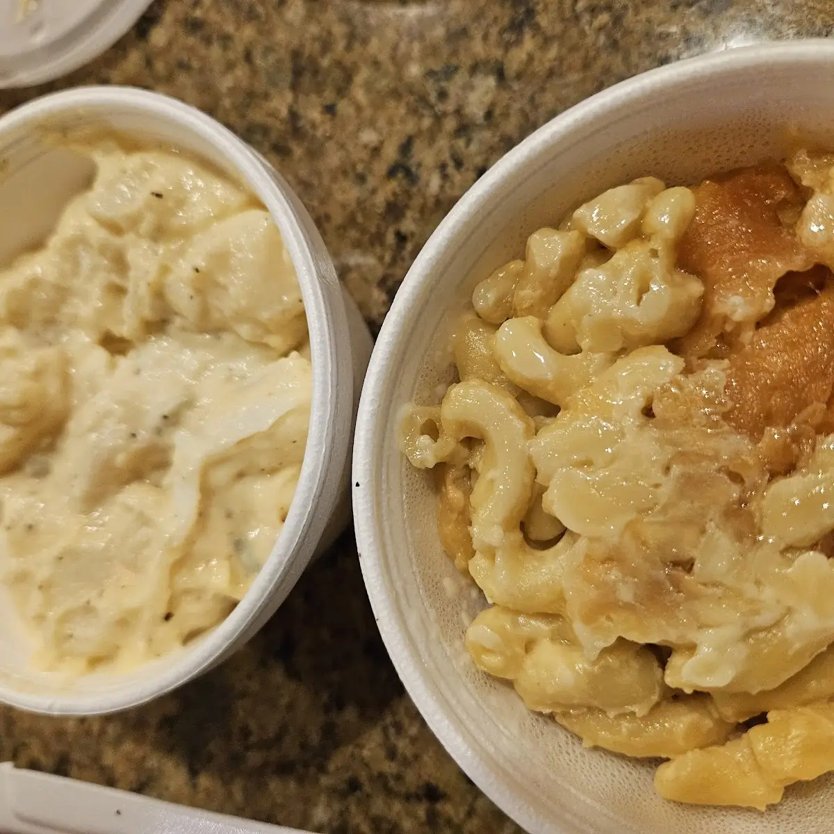 Mac and Cheese and Potato Salad