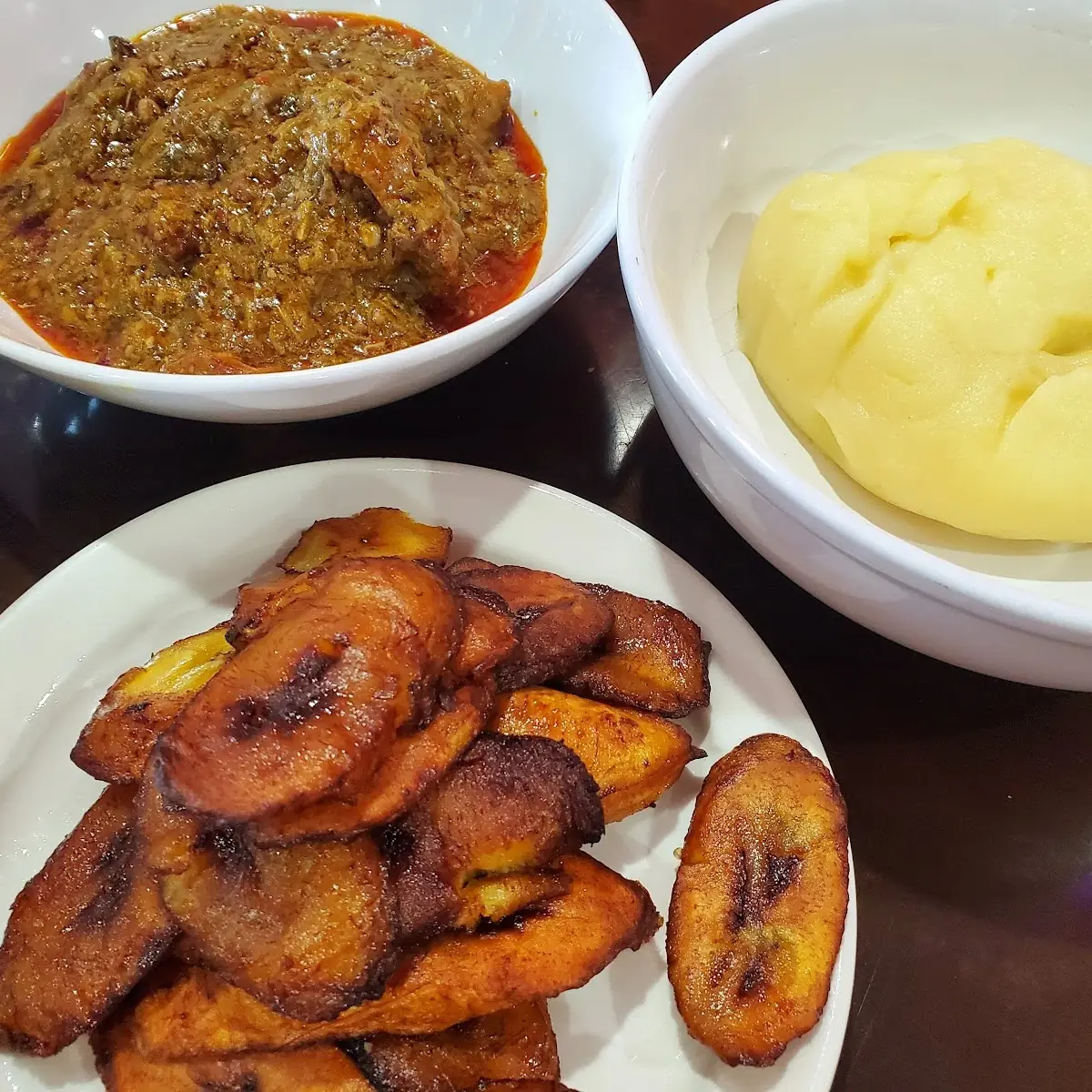 Egusi and Pounded Yam