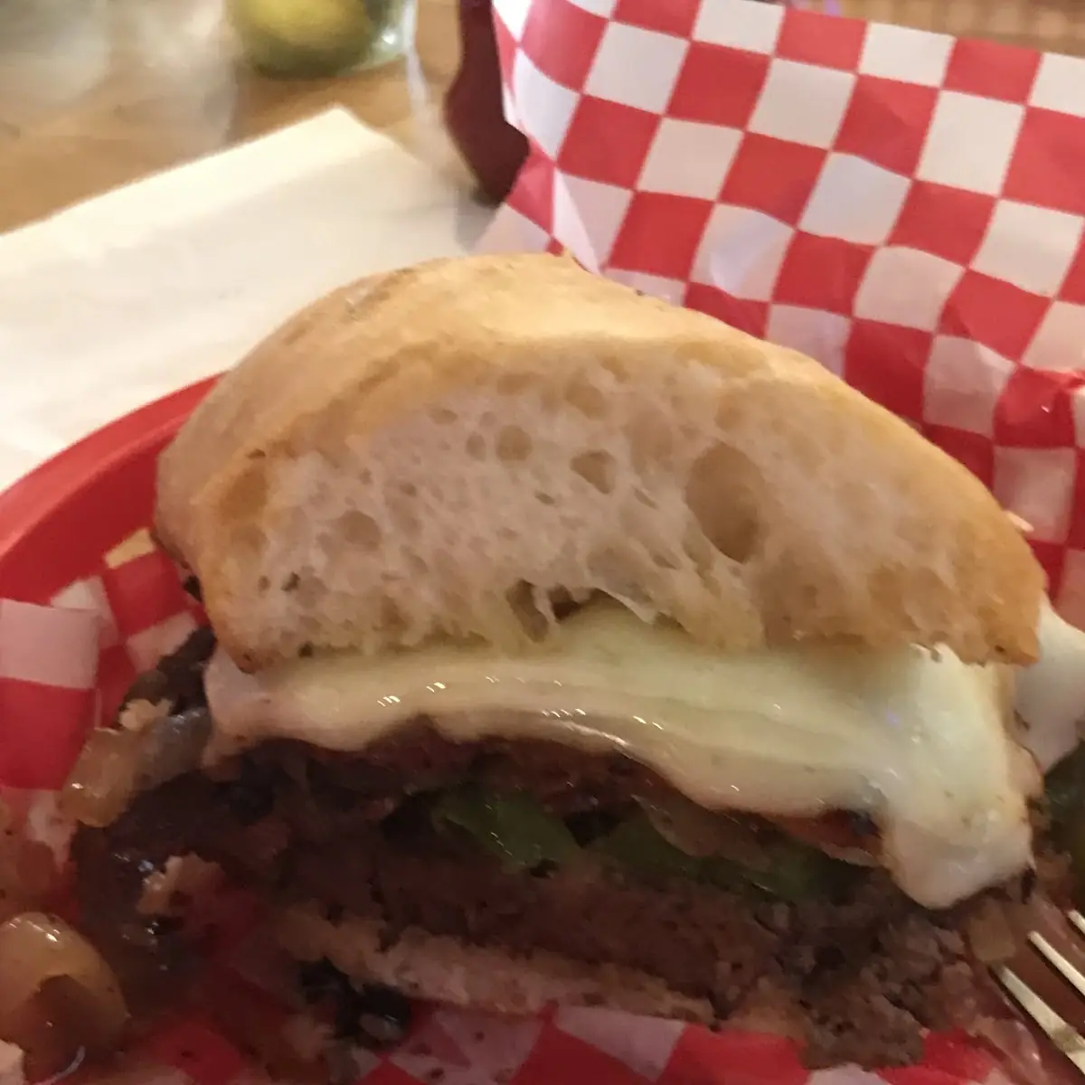 Philly Cheese Steak Sandwich Made with Ground Chuck