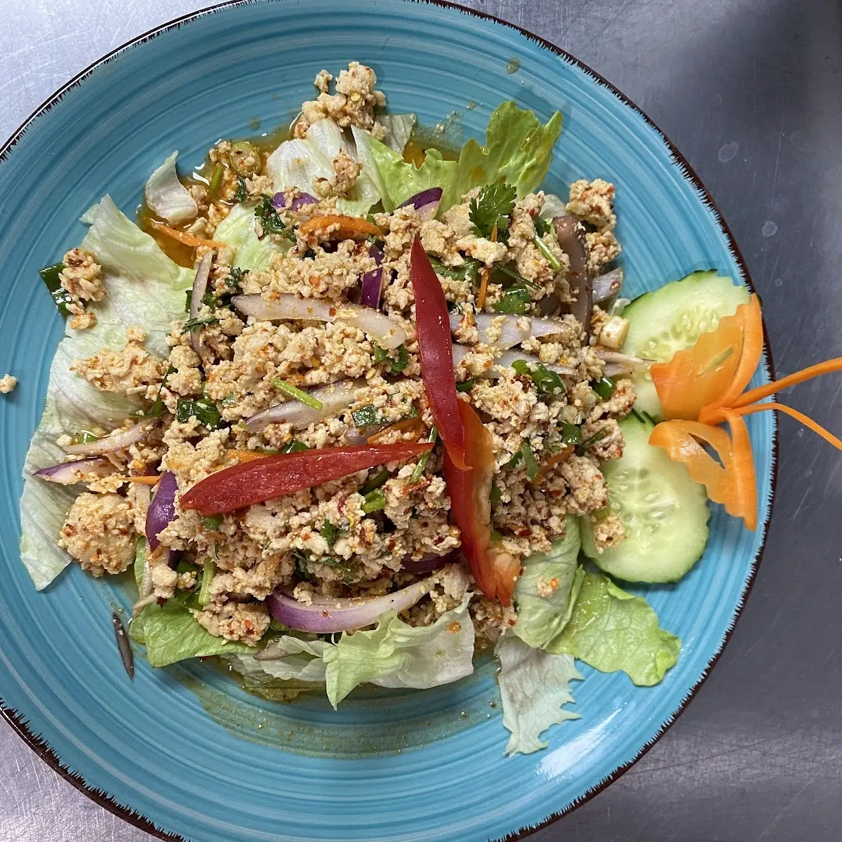 Spicy Ground Chicken Salad
