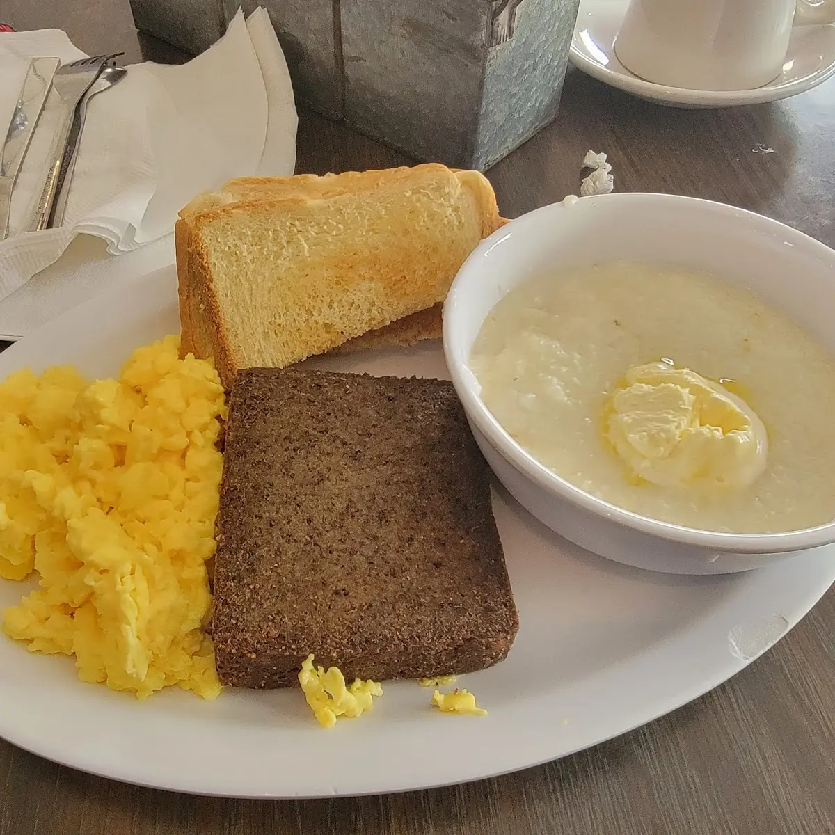 Livermush & Cheese Omelet