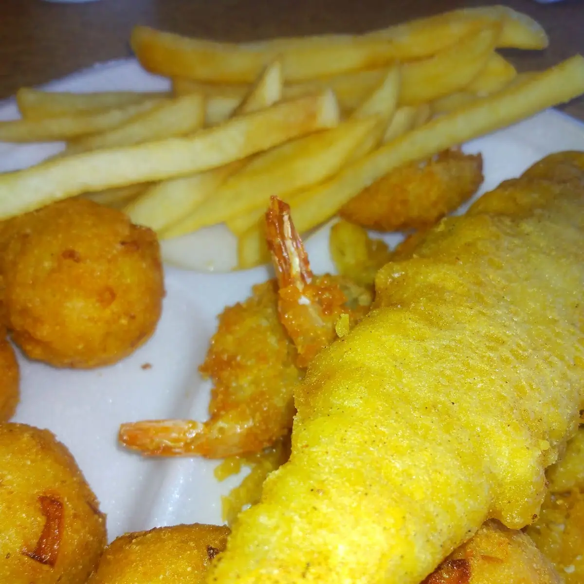 Fried Fish and Shrimp Dinner